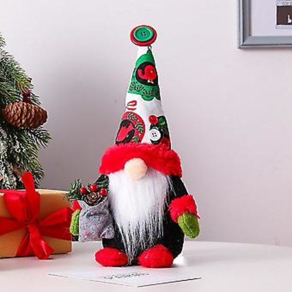 Nytår R -dimensional Ansigtsløs Dukke Rotte Jule Legetøj Elver Gnome Pynt (b)