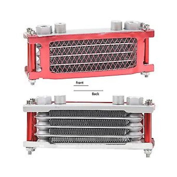 M12 Grensesnitt Radiator Aluminium Ing System For 50-160cc Sykkel Dirt Pit Bike Rød