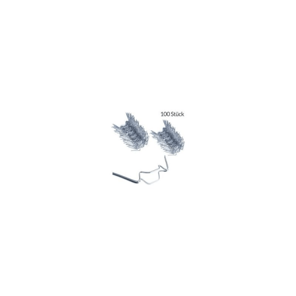 100x Rustfrie metall drivhusglassklemmer 1,2 mm tykk type W-Fei Yu
