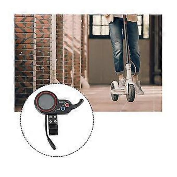 Njax-t Elektrisk Scooter Instrumentpanel Mätare 36v 48v Justerbar+knapp 6pin För Elektrisk Scooter