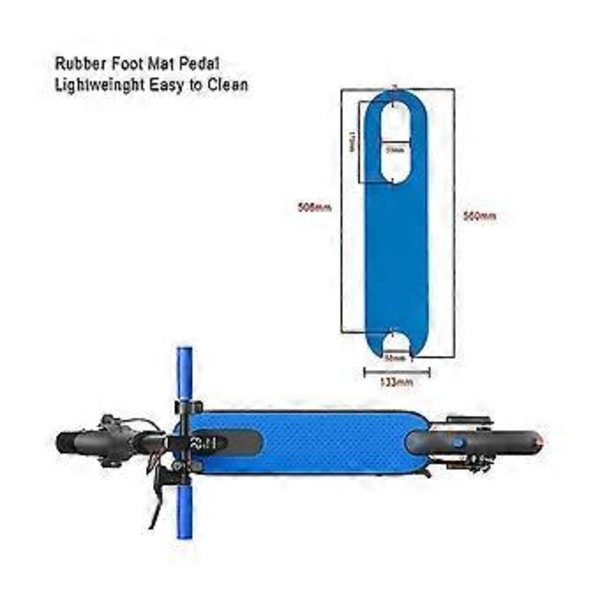 Opladningsport Gummi Støvprop til M365 1s Elektrisk Scooter Pedal Silikone Fodmåtte med Grip Cover