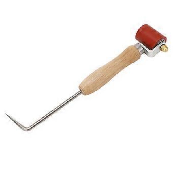 Platt Sömrulle Röd Silikon 260 Högtemperaturbeständig 32mm Diameter 40mm Bredd Presskantrulle med Stickning