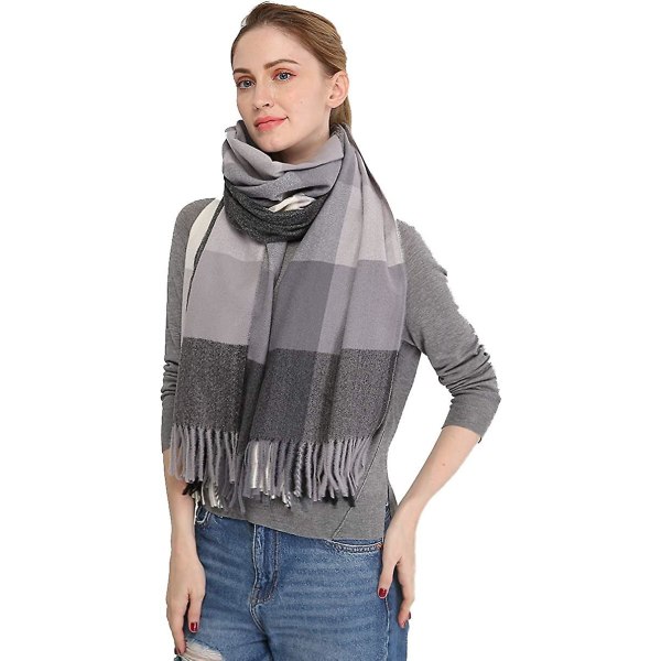 Mjuk K Cashmere Ull Sjal Stor Pashmina Sjal Och Wrap Varm Stole Pläd