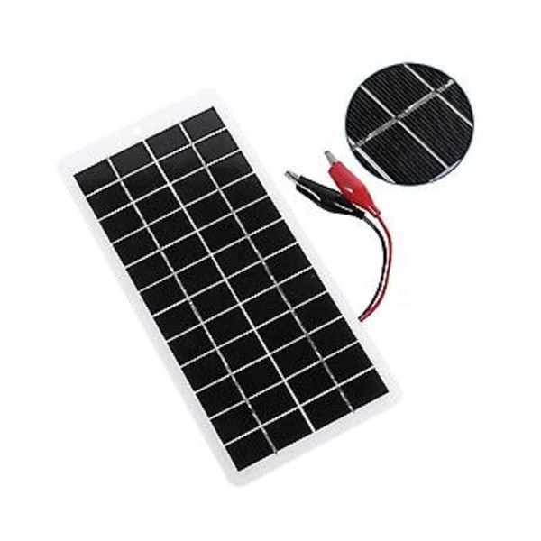 5w 12v Solpanel Silikonpaneler Utomhus Solcellsladdare Portabel Solpanel För Mobil