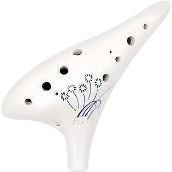 Ocarina 12 Hull Alto C Keramisk Ocarina Ocarinaer Perfekt Instrument For Nybegynnere, Profesjonelle