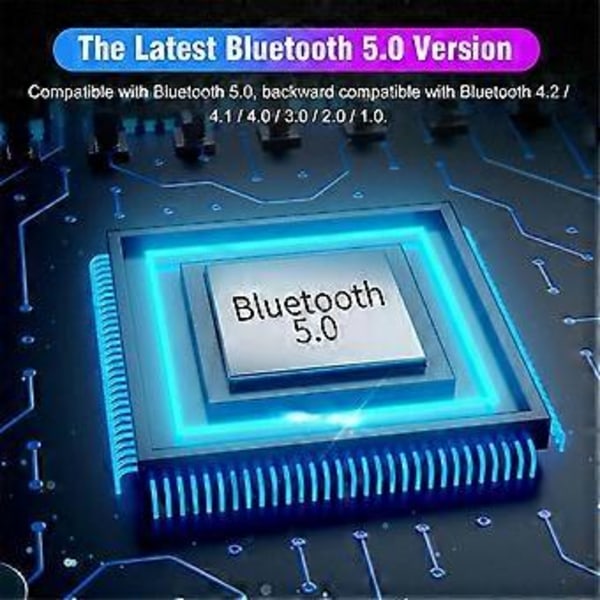 Bluetooth-sovitin NFC BT5.0 langaton audiovastaanotin-lähetin 3,5 mm:n liitin AUX 2 stereoa äänentoisto kaiuttimille ja kuulokkeille