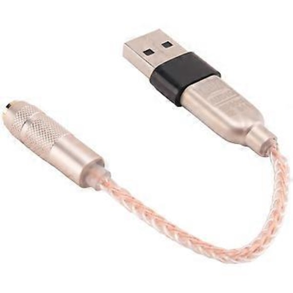 Type-C - 3,5 mm:n liitin ALC5686 -siru HiFi Digitaalinen äänen dekoodaus DAC Äänikortti Kuulokkeiden audiokaapeli (USB-liitin)