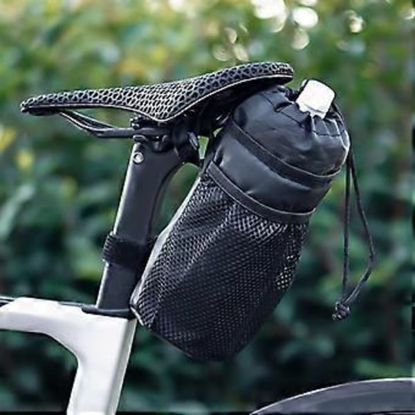 Cykel Vandflaskeholder Taske Cykeltaske Styr Stam Taske Cykler Kop Drikkeholder Isoleret Stam Taske Cykel Opbevaringspose