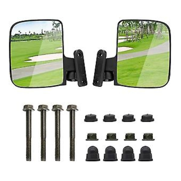 Golfvogn sidespejle, der kan klappes sammen, uden behov for boring, kompatible med Club Car, , ,star, carts Sid