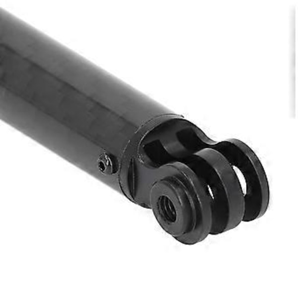 Action Kamera Hjelmforlængerarm Sort 257MM Kulfiber Aluminium Letvægts Hjelmforlængerstang til Insta360 X3 ONE RS GO 2 ONE X2 ONE R ONE X