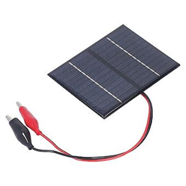 Solcellepanel 1.5W 12V Polysilisium Høy Effektivitet Utgang Bærbar Lett DIY Solcellepanel