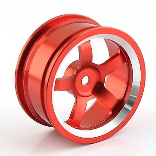 4 stk. 1/10 Rc On- D Bil 52mm Metall Felg Hjulnav For Sakura, rød