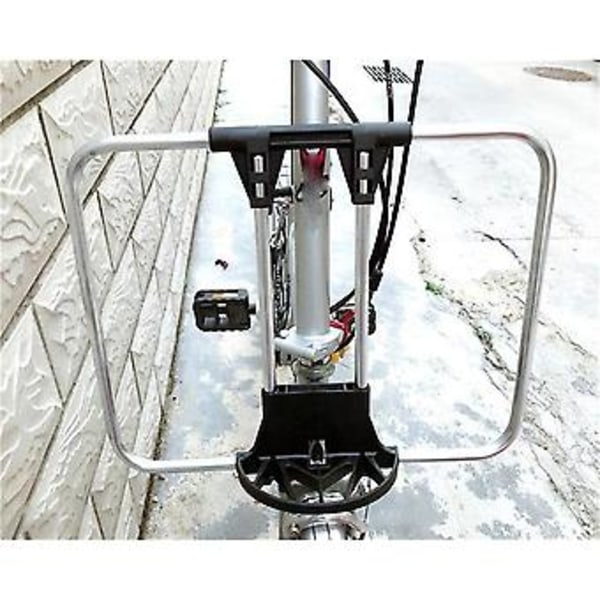 Sammenklappelig Cykel Front Bagagebærer Taske Beslag Cykel Front Lasttasker Beslag Til Sort