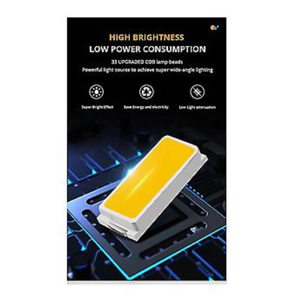 Lade Skatt Sterkt Lys Lommelykt Cob Bærbar Lampe(cob)