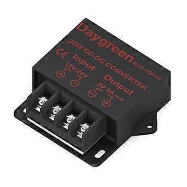 25W Nedstegsmodul DC12V 24V till 5V 5A Konverterare Regulator Nedstegsreducerare 3D-skrivartillbehör för Digital Produkt