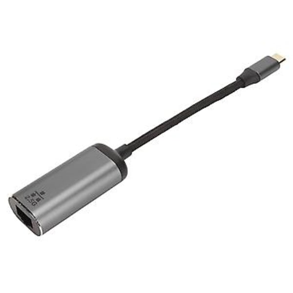 USB C - Ethernet -sovitin, nopea Plug and Play USB Type C - RJ45 2.5G Gigabit Ethernet LAN -verkkosovitin