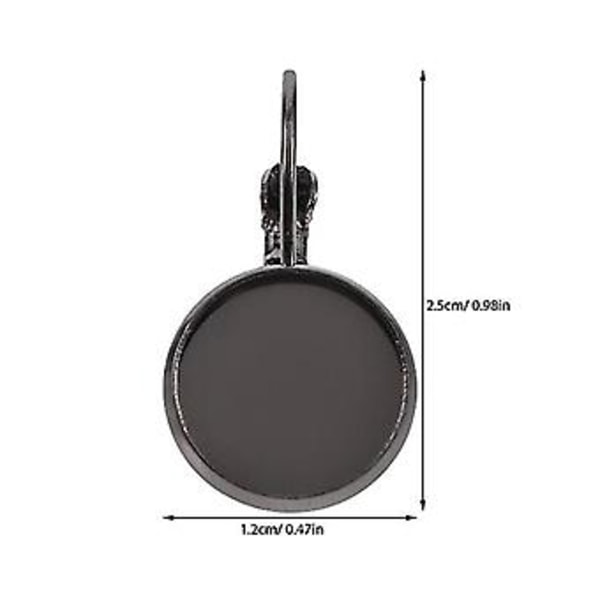 20 stk. Bezel Anheng Brett Base Øredobber Innstillinger Brett Øredobber Kroker Med Bezel Brett Øredobber Anheng Emner