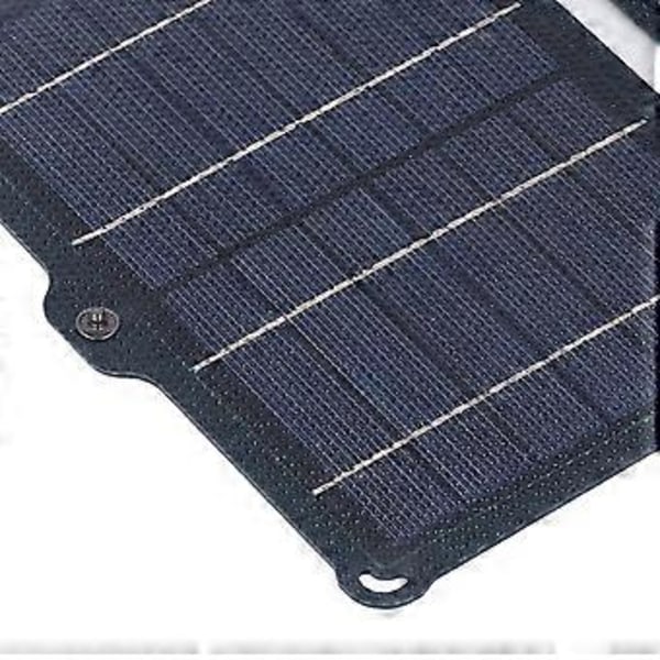 Solpanel 8W 5V 02A Dobbelt USB-udgang Bærbart Foldbart Solcellepanel til Udendørs Brug