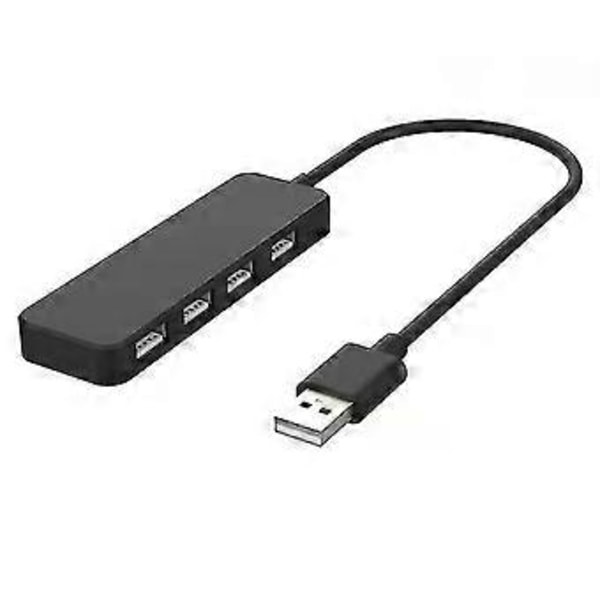 USB-hubb, 4-portars USB-adapter Ultratunn USB-splitter, Multi USB-portförlängare USB-förlängningskabeladapter för PC, Laptop, Desktop, Notebook, Macbook, Net
