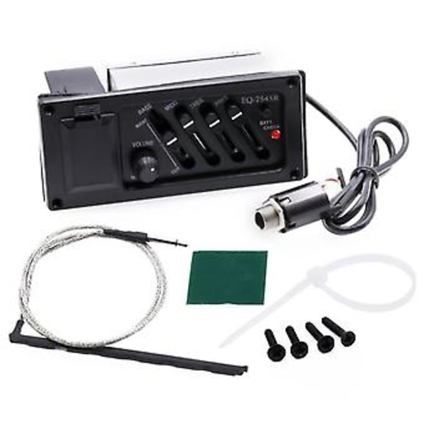 4-kaistainen Eq-ekvalisaattori Piezo-mikrofoni Eq-7545r esivahvistimelle Akustisen kitaran esivahvistin Viritin