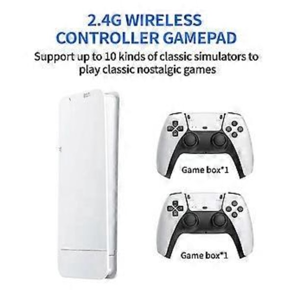 M15 Videospilkonsol Stick 4K 64G 20000+ Håndholdt Videospilkonsol Trådløse Gamepads Controller 20+ Simulatorer