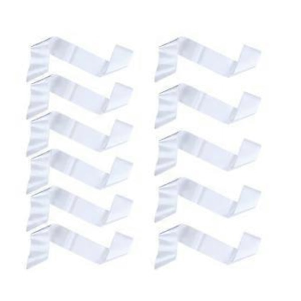 Hvidt Blankt Satins Bånd Silke DIY Almindeligt Bånd til Bryllup Polterabend Fødselsdagsgave