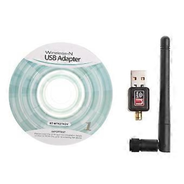 802.11n/g/b 150Mbps USB2.0 Nettverk LAN-kort WiFi Trådløs Adapter Med Antenne