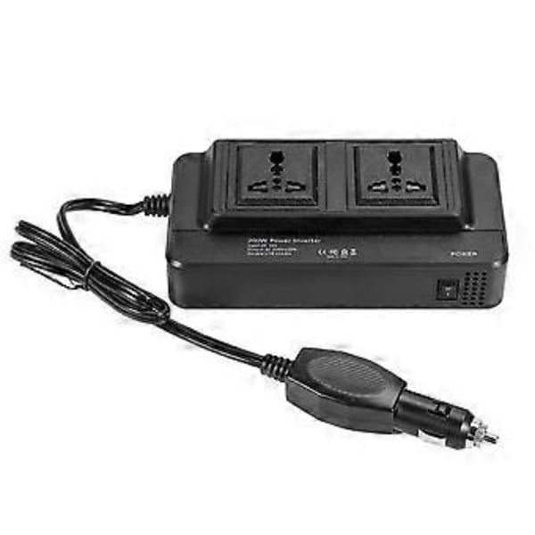 200W Bil Inverter DC 12V till AC 220V/110V Strömomvandlare Splitter 4 USB Snabbladdningsuttag Smart Spänningsövervakare