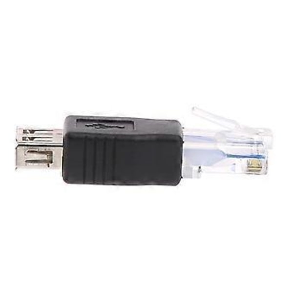 USB Type A Naaras - RJ45 Uros Liitin Kristallilla, USB Verkkopistoke