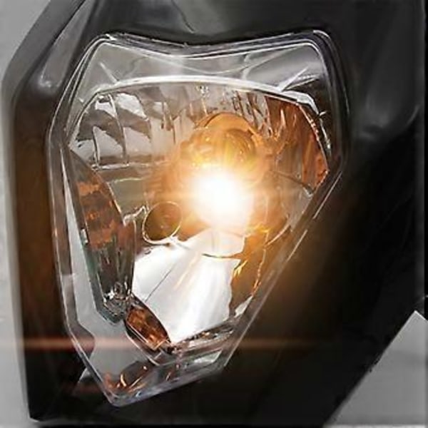 Motorcykel forlygte lampe Off Road Forlygte Maske til 125 150 250 300 350 450 500 EXC XCW EXC-F 2017 2018 Sort