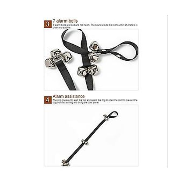 2 Styk Pet Døre Hunde Ud Alarmdør Lanyard Guide Hundedør Justerbar