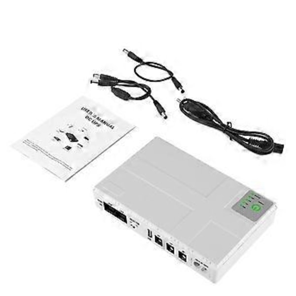 UPS Avbruddsfri Strømforsyning Router DC Multi-Port med POE Optisk Cat Mobiltelefon Switch Mini Router D, EU Plugg