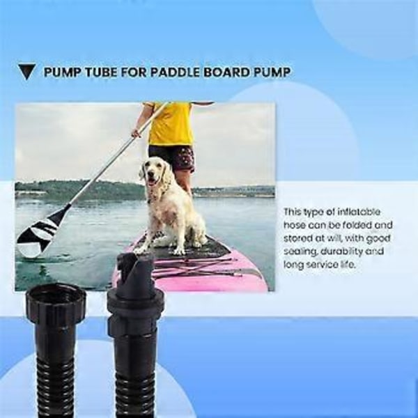 Elektrisk Luftpumpe Myk Inflasjonslange, Håndpumpe for Paddle Board Pumpe Oppblåsbar Båt Kajakk Pumpe Tilbehør