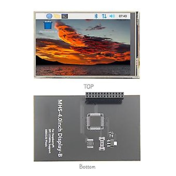 4 tuuman Rasp Pi 3b+ -näyttö 480x320 Tft-kosketusnäyttömoduuli
