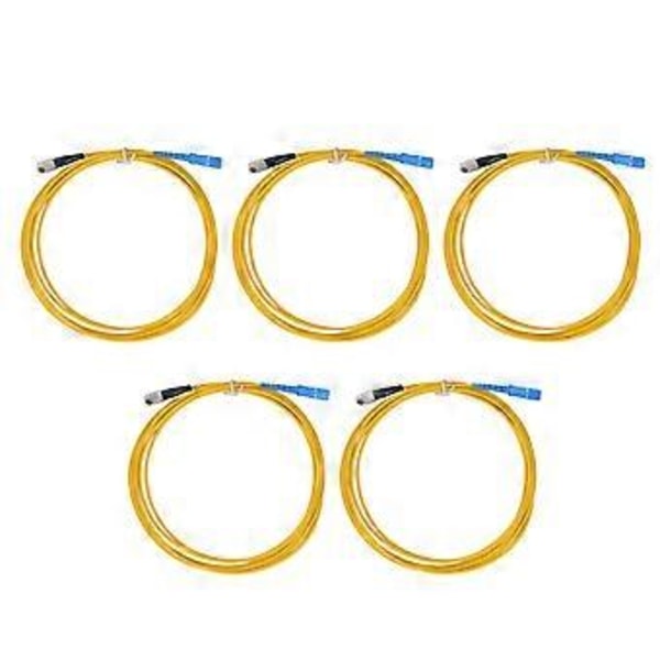 5 stk. Fiberoptisk Internettkabel Patch Skjøteledning Carrier Grade Lav Røyk Halogenfri LSZH Ytre Kappe