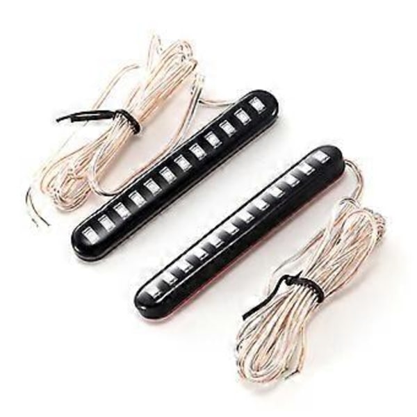 1 Par Bil Motorcykel Rinnande Vatten Bakbromsljus 12 LED Blinkersljus