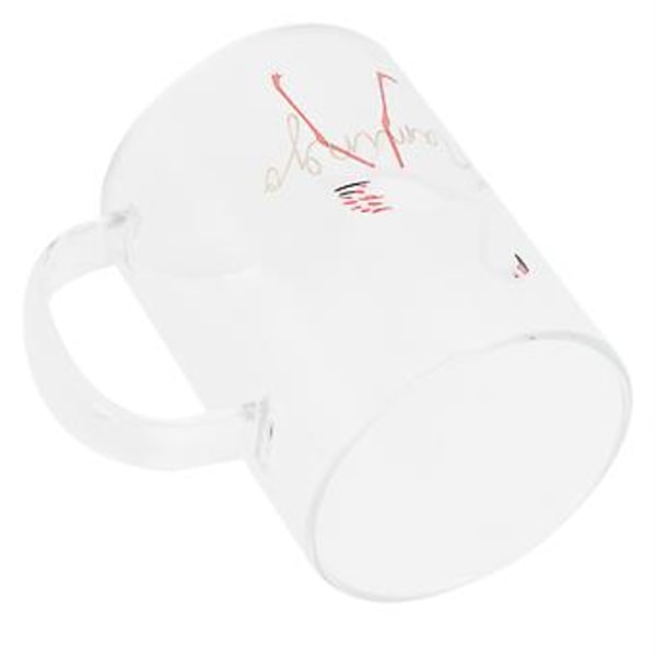 Kaffekop, 350 ml Transparent Mælkekop Drikkeglas Uovertruffen Ydeevne