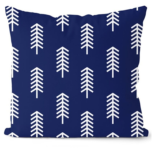 Blå putetrekk 45X45Cm Geometrisk putevar Dekorative puter Putedekorasjon