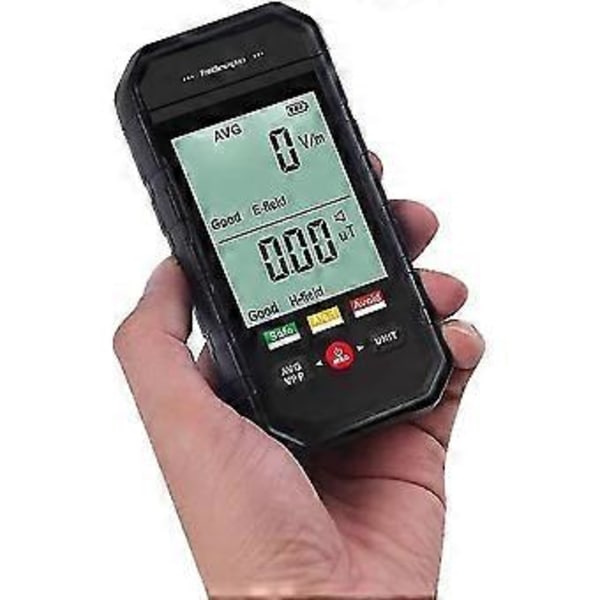 Nukleær Strålingsdetektor LCD Digital Skjerm Geiger Teller Strålingsdetektor Bærbar Elektromagnetisk Strålingstester Med 3 Fargelamper For Emf I