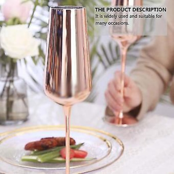 2 st Glas Vinglas Champagneglas Stående Kopp Drickkoppar Hushållskoppar För Fest Hem Fes