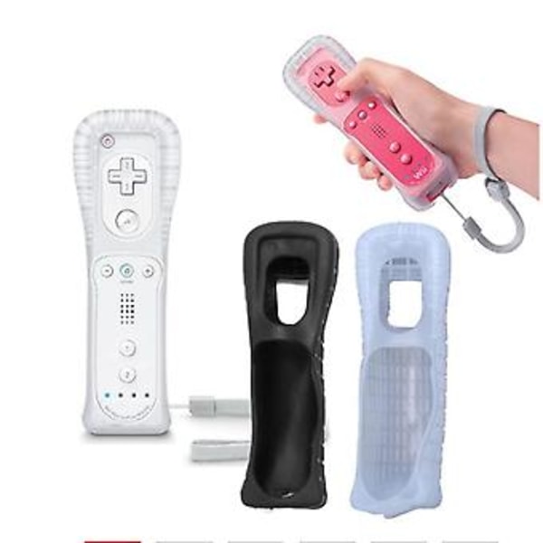 Silikonskyddsfodral och handledsrem kompatibla för Wii Remote Controller