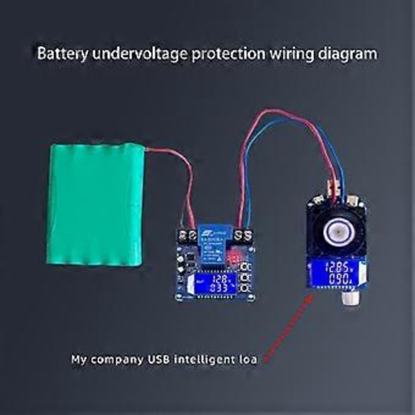 DC6-60V 30A Batteriopladningskontrolmodul Beskyttelseskort Oplader Tidsafbryder LCD-display XY-CD63L
