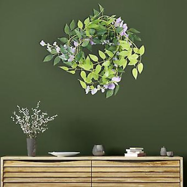 2 stk. 2,1 m/stk. Kunstig Wisteria Ranke, Blomsterguirlande Wisteria Ranke til Udendørs Brug