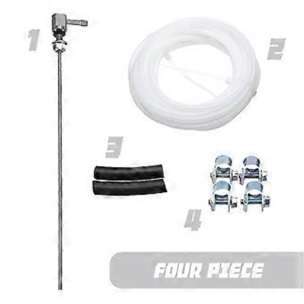 Set med 4 Värmarbränsle för Tankgivare Stigarör Uppsamlingsklämma Slangsats 40cm Lång