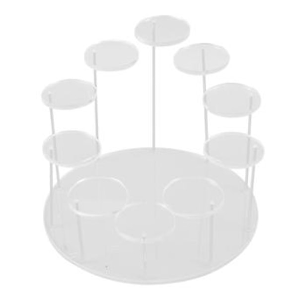 Akryl Cupcake Holder Stand, Rund Cupcake Tårn Display Stand, Premium Dessert Stand Cupcake Hold