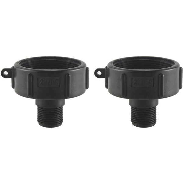 2 stk IBC Tote Adapter 275 330 IBC Adapter Fin Tråd 2 Tommers Vann Tank Hage Slange Adapter Kobling
