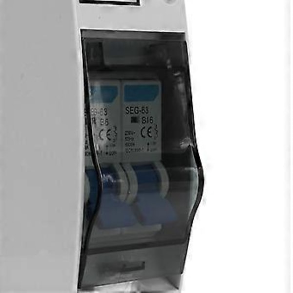 2-polet MCB Miniatyr Lekkasjebryter Vanntett Strømfordelingsboks 230V 6A 16A