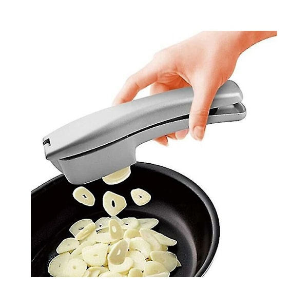 2 in 1 Multifunctional Manual Garlic Press Chopper Zinc Alloy Hand Garlic Clasp Mincer Slicer Crusher Kitchen Vegetable Tools