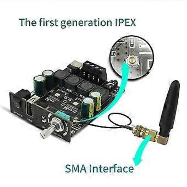 HIFI Klasse 100Wx2 Stereo Bluetooth Digital Forstærker Board Modul TPA3116 med Fjernbetjening Y100H Modul