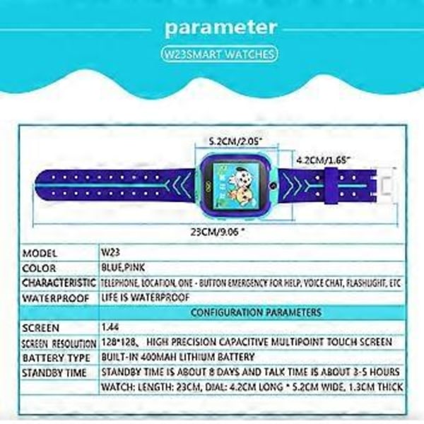 för Smart Armbandsklocka Locator Plats GPS SOS Vattentät Kamera Klockor för